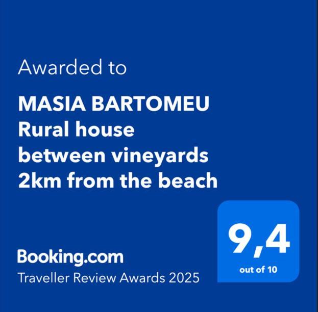 Masia Bartomeu Rural House Between Vineyards 2Km From The Beach El Vendrell Exterior foto